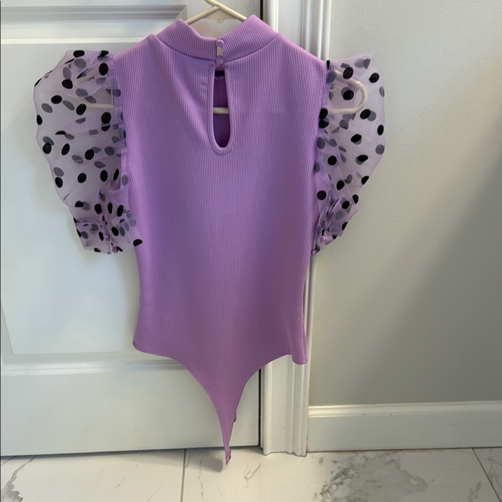 TCEC Lavender Ribbed Top - Picture 3 of 4